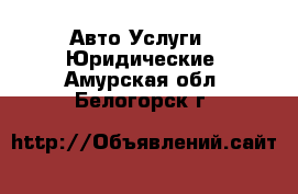 Авто Услуги - Юридические. Амурская обл.,Белогорск г.